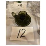 Blown glass candle holder
