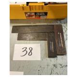 Vintage woodworking squares