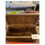 Wooden toolbox