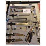 Butcher, knife, set incomplete