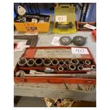 21 piece three-quarter inch socket wrench set