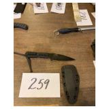 CRTK tactical knife with scabbard