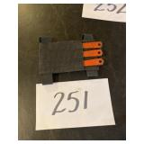 Small throwing knives with case