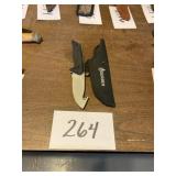 Gerber skinning knife with scabbard