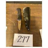 Imperial knife with scabbard