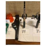 Zebco 101 reel and pole