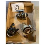 Assorted fishing reels