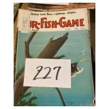 Fur fishing game magazines, a lot of 30