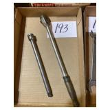 Long handled ratchet and extension snap on Tools