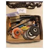 Assorted tools, and blades