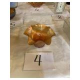 Carnival glass dish
