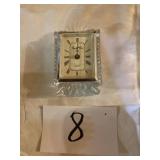 Crystal glass clock