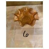 Carnival glass dish