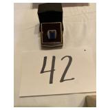 Blue stone ring
