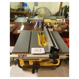Dewalt 10 inch tablesaw
