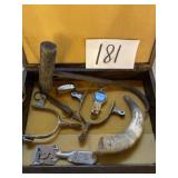 Box of western memorabilia