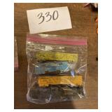 Metal toy train cars