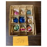 Vintage glass Christmas tree ornaments I