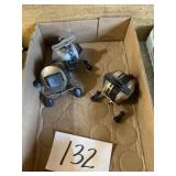 Zebco fishing reels three pieces