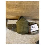 Military canteen with Webb belt