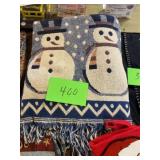 Snowman blanket