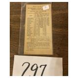 H&BT railroad timetable