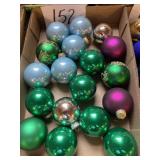Christmas tree, ornaments glass