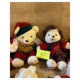 Santa time stuffed bears