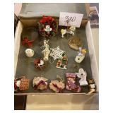 Assorted Christmas ornaments