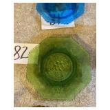 Elegant green candy plate