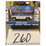 M2 Machines 1/64 scale Chevy pick up blue and