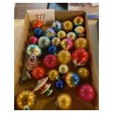 Assorted glass Christmas tree bowl