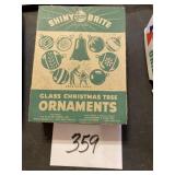 Shiny bright glass Christmas tree ornaments