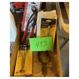Assorted tools, and hand wipes