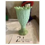 West Moreland jadeite vase 7 inches