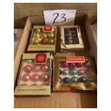Vintage, shiny brite Christmas tree bulbs