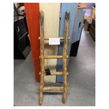 Lighted outdoor ladder display
