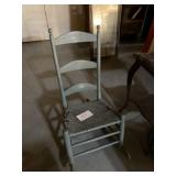 Woven cane seat, rocker