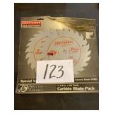 Pair of 7 1/4 x 24 tooth carbide blades
