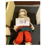 Porcelain Christmas doll