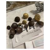 old military buttons