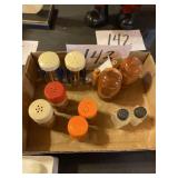 Assorted vintage salt and pepper lot