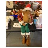 North Pole trading Christmas stuffed moose