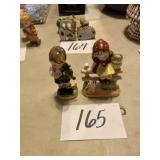 Hand painted porcelain children