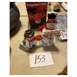 Porcelain snowman