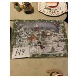 Glistening Wonderland tapestry placemats set of