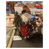 Ceramic holiday decorated Saint Nicholas