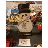 Home decor, wooden snowman