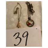 Christmas necklaces two pieces
