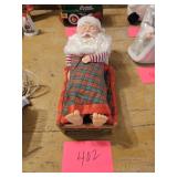 Battery Op Santa Sleeping Snoring